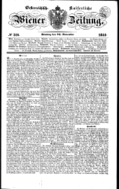 Wiener Zeitung 18441124 Seite: 1