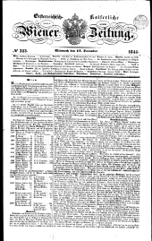 Wiener Zeitung 18441211 Seite: 1