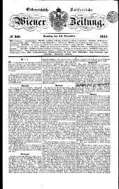 Wiener Zeitung 18441214 Seite: 1