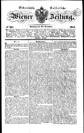 Wiener Zeitung 18441215 Seite: 1
