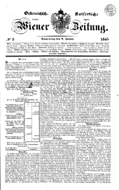 Wiener Zeitung 18450102 Seite: 1