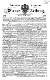 Wiener Zeitung 18450105 Seite: 1