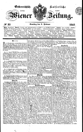 Wiener Zeitung 18450201 Seite: 1