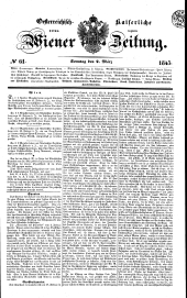 Wiener Zeitung 18450302 Seite: 1