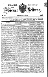 Wiener Zeitung 18450303 Seite: 1