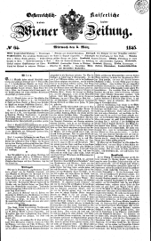 Wiener Zeitung 18450305 Seite: 1