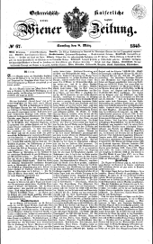 Wiener Zeitung 18450308 Seite: 1