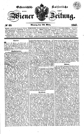 Wiener Zeitung 18450310 Seite: 1