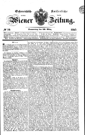 Wiener Zeitung 18450320 Seite: 1