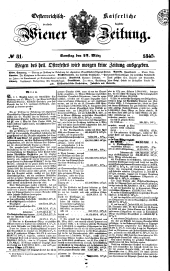 Wiener Zeitung 18450322 Seite: 1