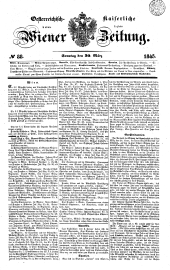 Wiener Zeitung 18450330 Seite: 1