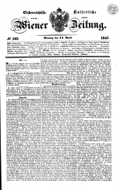 Wiener Zeitung 18450414 Seite: 1