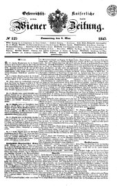 Wiener Zeitung 18450508 Seite: 1