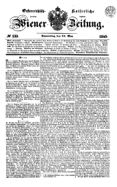 Wiener Zeitung 18450515 Seite: 1
