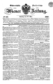 Wiener Zeitung 18450517 Seite: 1