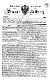Wiener Zeitung 18450530 Seite: 1