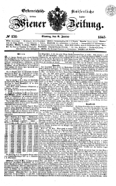 Wiener Zeitung 18450603 Seite: 1