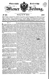 Wiener Zeitung 18450617 Seite: 1