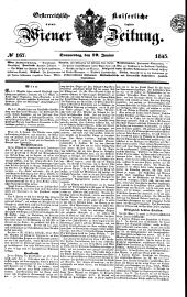 Wiener Zeitung 18450619 Seite: 1