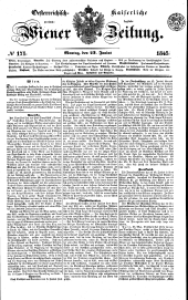 Wiener Zeitung 18450623 Seite: 1