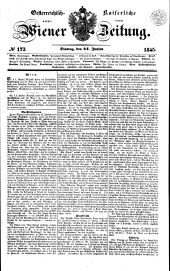 Wiener Zeitung 18450624 Seite: 1