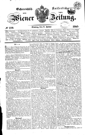 Wiener Zeitung 18450701 Seite: 1