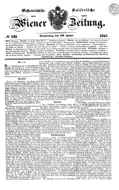 Wiener Zeitung 18450710 Seite: 1