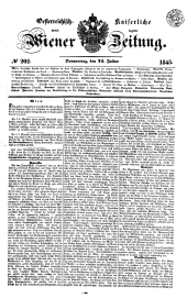 Wiener Zeitung 18450724 Seite: 1