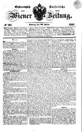 Wiener Zeitung 18450729 Seite: 1