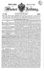 Wiener Zeitung 18450731 Seite: 1