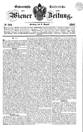 Wiener Zeitung 18450801 Seite: 1