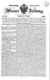 Wiener Zeitung 18450802 Seite: 1