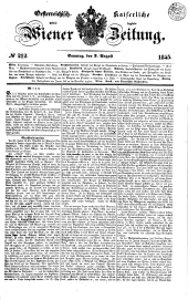 Wiener Zeitung 18450803 Seite: 1