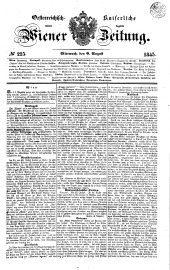 Wiener Zeitung 18450806 Seite: 1