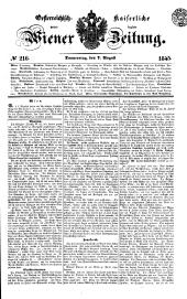 Wiener Zeitung 18450807 Seite: 1