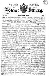 Wiener Zeitung 18450808 Seite: 1