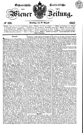 Wiener Zeitung 18450809 Seite: 1