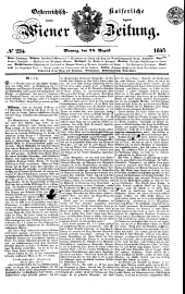 Wiener Zeitung 18450825 Seite: 1