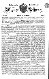 Wiener Zeitung 18450826 Seite: 1