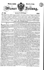 Wiener Zeitung 18450829 Seite: 1