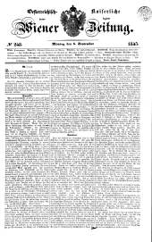 Wiener Zeitung 18450908 Seite: 1