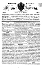 Wiener Zeitung 18450914 Seite: 1