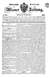 Wiener Zeitung 18450915 Seite: 1