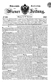 Wiener Zeitung 18450922 Seite: 1