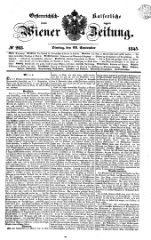 Wiener Zeitung 18450923 Seite: 1