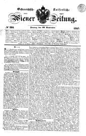 Wiener Zeitung 18450926 Seite: 1