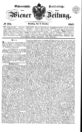 Wiener Zeitung 18451004 Seite: 1