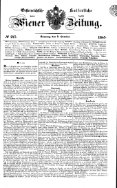 Wiener Zeitung 18451005 Seite: 1