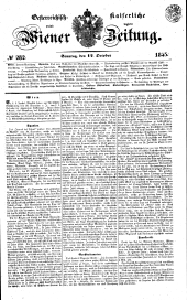 Wiener Zeitung 18451012 Seite: 1