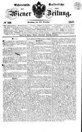 Wiener Zeitung 18451018 Seite: 1